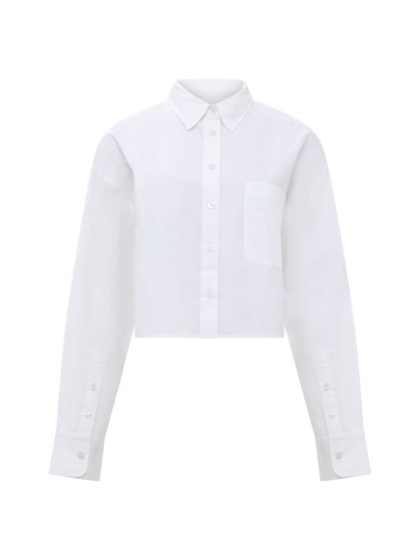Alissa Cotton Cropped Shirt