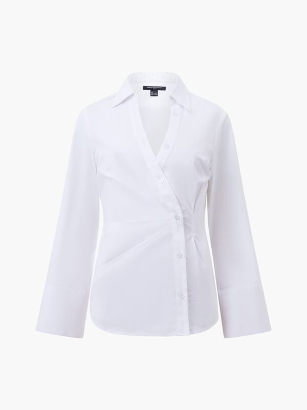 Isabelle Poplin Aysmmetric Shirt